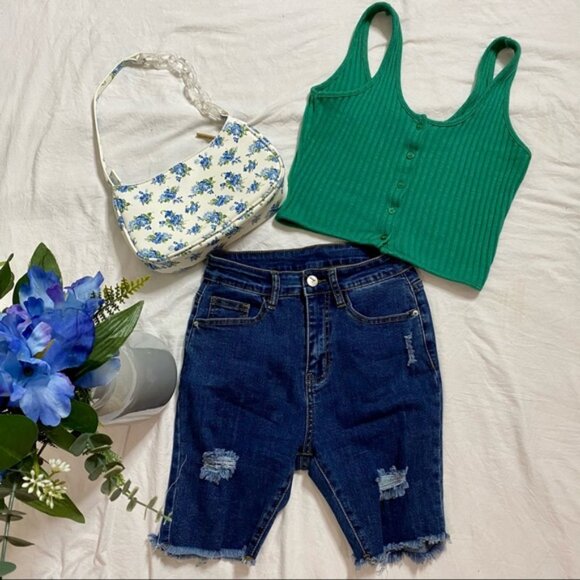 Denim Cut-Off Shorts